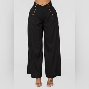 Black Dress Pants with Straight Leg and Belt Loops